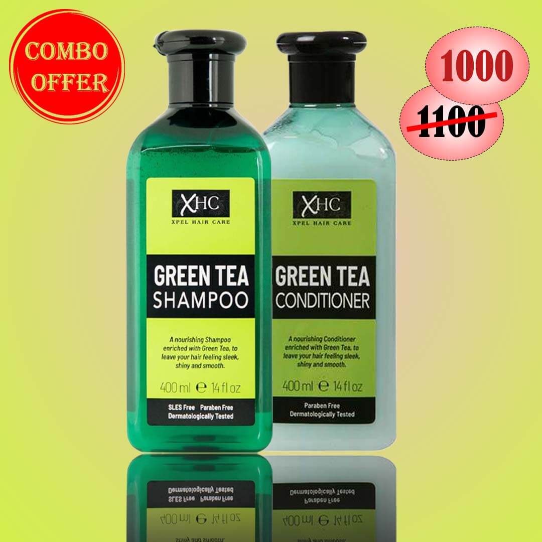 Xpel Xhc Green Tea Shampoo & Conditioner Combo Pack Offer