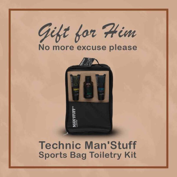 Technic Man'Stuff Sports Bag Toiletry Kit Set