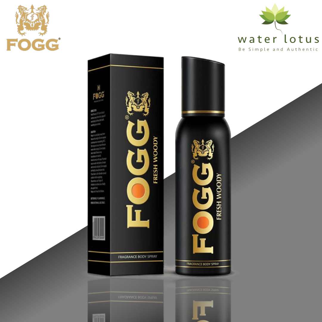 Fogg Fresh woody Black Series, No Gas Deodorant for Men,120ml