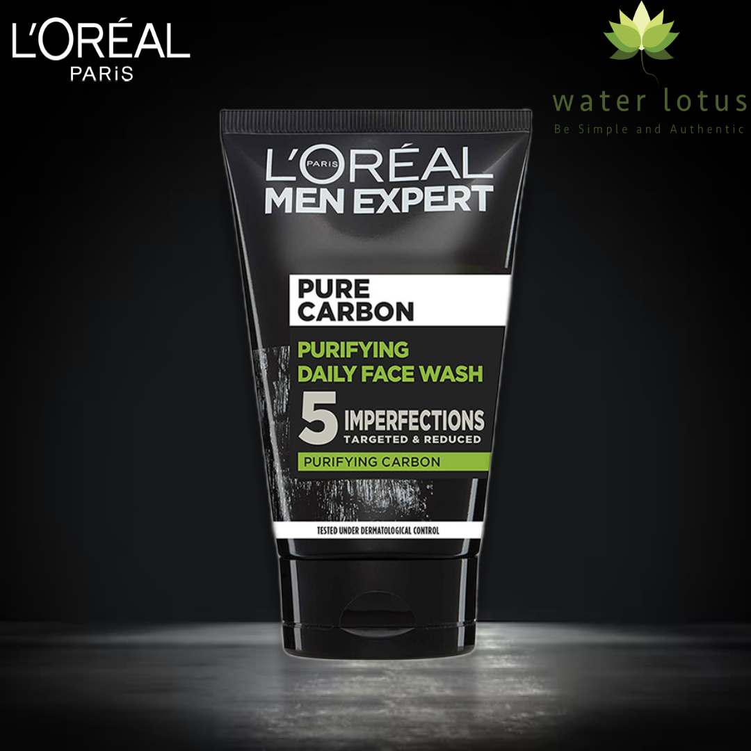 L’Oréal Men Expert Pure Carbon Purifying Daily Face Wash (100ml) Water Lotus Care & Beauty